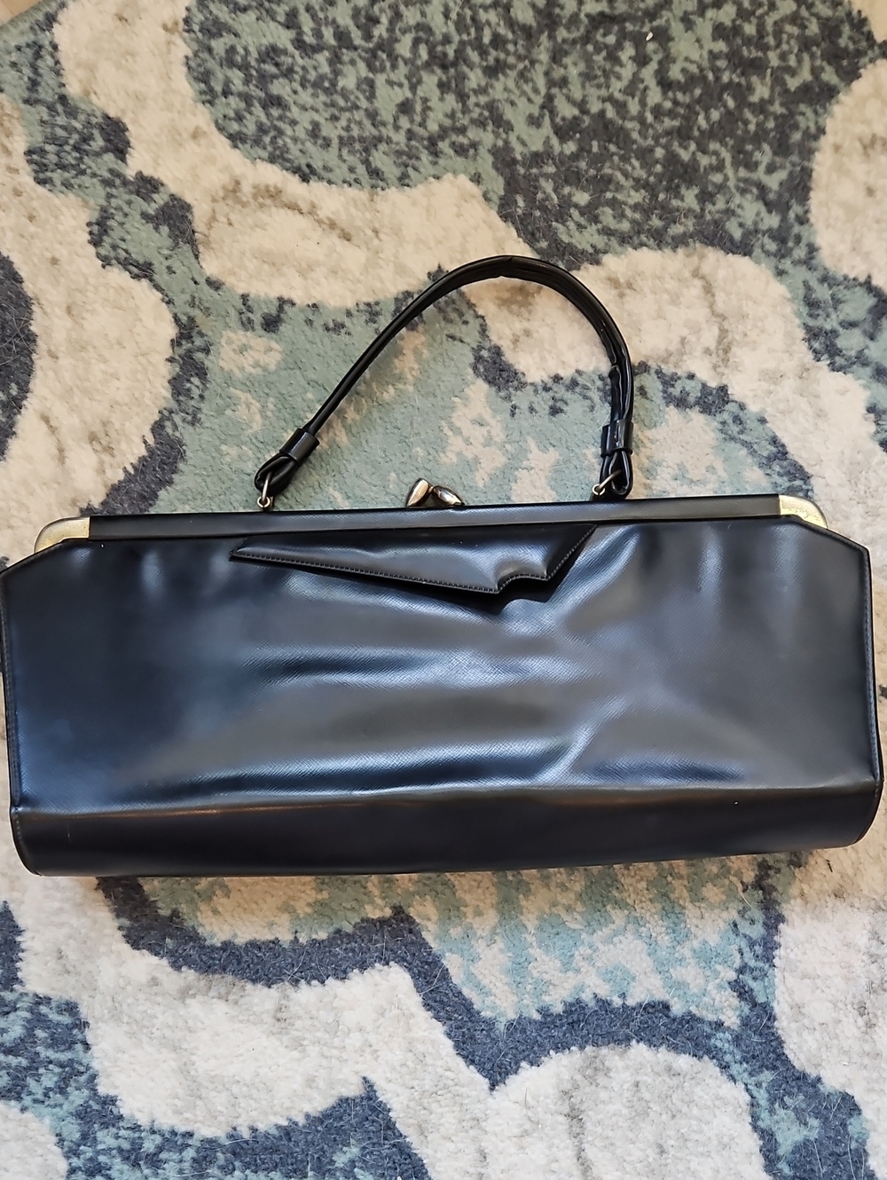 Vintage Black Women's Top-Handle Bag